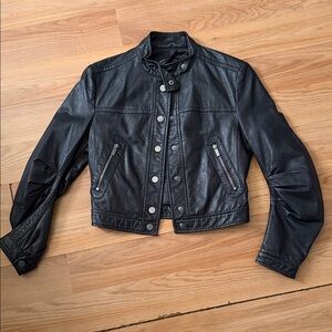 BCBGMaxAzria Black Leather Jacket